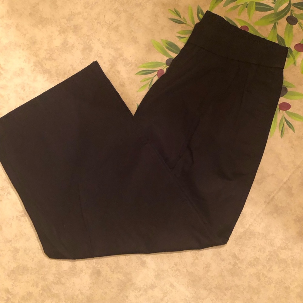 Eileen Fisher Black Wide-Leg Pants